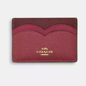 NWT Coach Heart Card Case